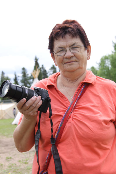 Elder Yvonne Maurice works at the school with the children and is an avid wildlife photographer. Her work is on display at the town office and in houses throughout the north.
