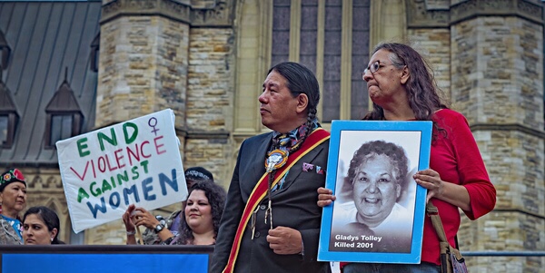 Missing and Murdered Indigenous Women and Girls vigil in Ottawa.
